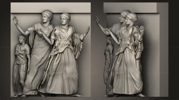 High reliefs and bas-reliefs, historical and religious (Metope South 18 Restored Parthenon, GRLFH_0089) 3D models for cnc