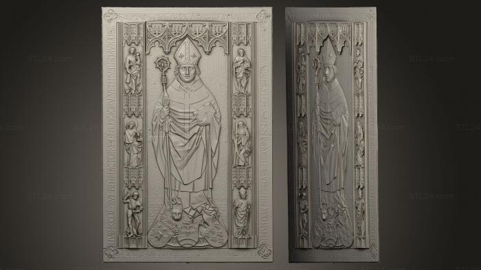 Горельефы и барельефы исторические и религиозные (Могила епископа Иоганна IV Рота, GRLFH_0179) 3D модель для ЧПУ станка