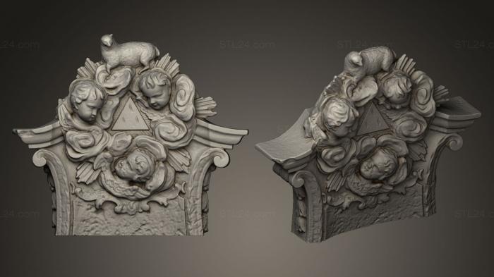High reliefs and bas-reliefs, historical and religious (Barockgrab Mit Schaf Detail, GRLFH_0227) 3D models for cnc