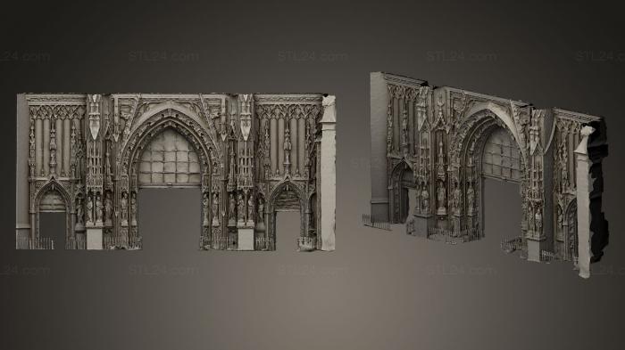 Горельефы и барельефы исторические и религиозные (Эглиз Сен Мерри 1515 1612, GRLFH_0265) 3D модель для ЧПУ станка