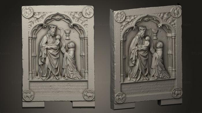 High reliefs and bas-reliefs, historical and religious (Epitaph of the pastor Jehan Dartais, GRLFH_0269) 3D models for cnc