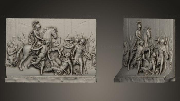 Горельефы и барельефы исторические и религиозные (Гелиодор изгнан из Храма, GRLFH_0287) 3D модель для ЧПУ станка