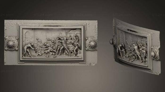 Горельефы и барельефы исторические и религиозные (Хоанг Хип Вус Приз Бастилии, GRLFH_0290) 3D модель для ЧПУ станка