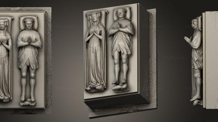 High reliefs and bas-reliefs, historical and religious (Pierre Evreux et Catherine d39 Alenon, GRLFH_0340) 3D models for cnc