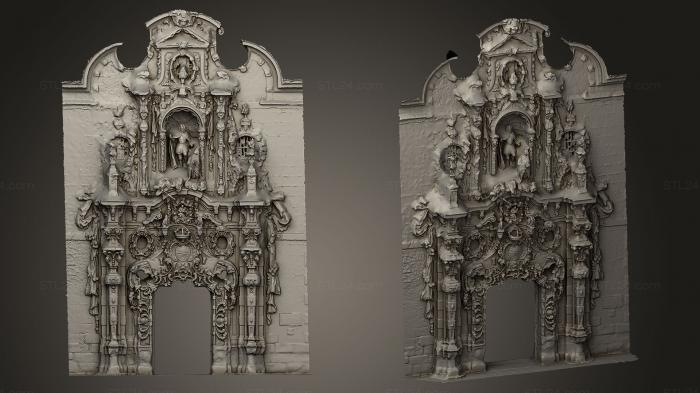 High reliefs and bas-reliefs, historical and religious (Portada del Real Hospicio de San Fernando, GRLFH_0342) 3D models for cnc