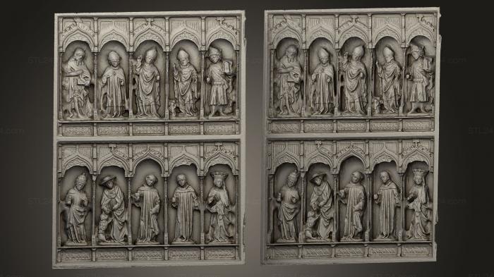 High reliefs and bas-reliefs, historical and religious (Preetz Abbey Altarpiece left panel, GRLFH_0344) 3D models for cnc