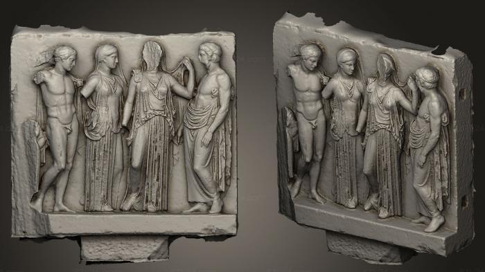 High reliefs and bas-reliefs, historical and religious (Relief dedicated to several Deities, GRLFH_0349) 3D models for cnc