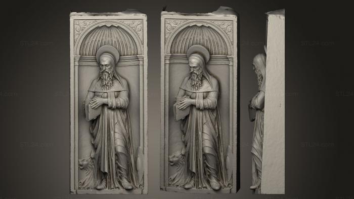 High reliefs and bas-reliefs, historical and religious (St Jeromee best exported Decimated Cleaned, GRLFH_0373) 3D models for cnc