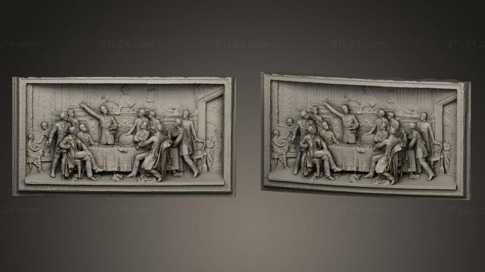 High reliefs and bas-reliefs, historical and religious (Universal male suffrage, GRLFH_0401) 3D models for cnc