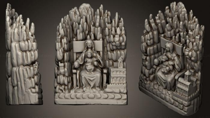 Горельефы и барельефы исторические и религиозные (Маре-де-Дю-де-Монсеррат, Музей Манреса, GRLFH_0443) 3D модель для ЧПУ станка
