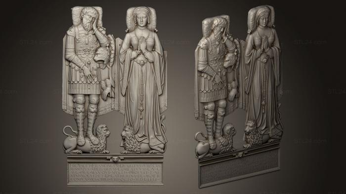 High reliefs and bas-reliefs, historical and religious (Bajorrelieve sepulcral, GRLFH_0468) 3D models for cnc