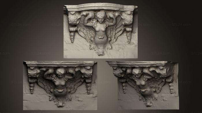 Горельефы и барельефы исторические и религиозные (Резьба по балкону Ратуши Ли, GRLFH_0469) 3D модель для ЧПУ станка