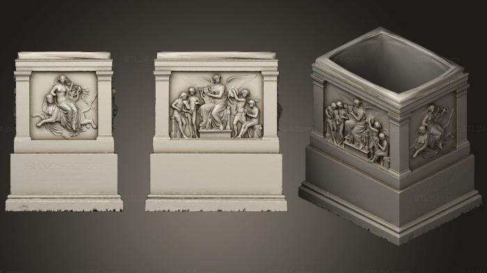 Горельефы и барельефы исторические и религиозные (Franz Schubert SV bottom, GRLFH_0486) 3D модель для ЧПУ станка