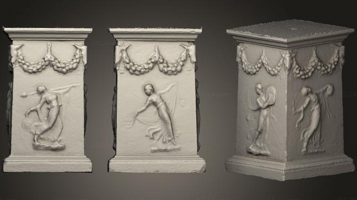 High reliefs and bas-reliefs, historical and religious (Funerary Altar Inv 1914 n 949, GRLFH_0487) 3D models for cnc