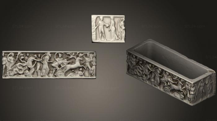 High reliefs and bas-reliefs, historical and religious (Rape of Persephone Inv 1914 n 86, GRLFH_0509) 3D models for cnc