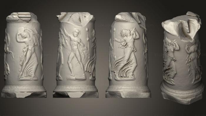 High reliefs and bas-reliefs, historical and religious (Ara del teatro de Itlica, GRLFH_0531) 3D models for cnc