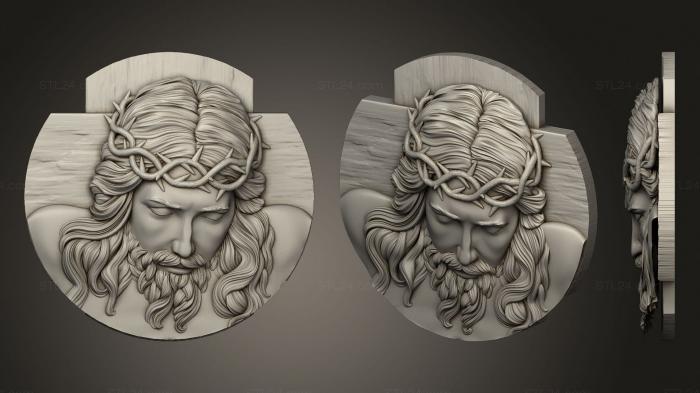 High reliefs and bas-reliefs, historical and religious (Jesus 0189, GRLFH_0544) 3D models for cnc