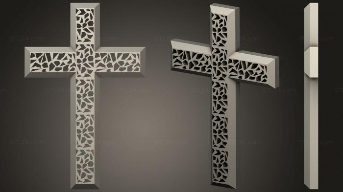 High reliefs and bas-reliefs, historical and religious (Cross Ornament (Remix), GRLFH_0558) 3D models for cnc