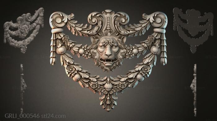 Гирлянды разные (GRLI_000546) 3D модель для ЧПУ станка