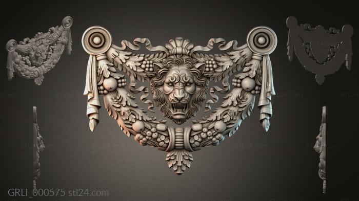 Гирлянды разные (GRLI_000575) 3D модель для ЧПУ станка