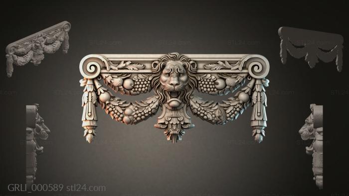 Гирлянды разные (GRLI_000589) 3D модель для ЧПУ станка