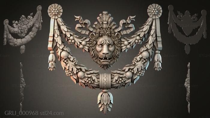 Гирлянды разные (GRLI_000968) 3D модель для ЧПУ станка