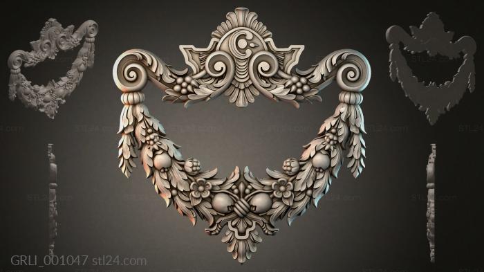 Гирлянды разные (GRLI_001047) 3D модель для ЧПУ станка