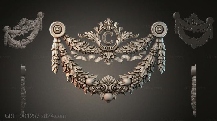 Гирлянды разные (GRLI_001257) 3D модель для ЧПУ станка