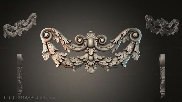 Гирлянды разные (GRLI_001669) 3D модель для ЧПУ станка