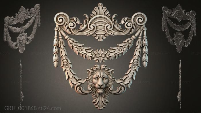 Гирлянды разные (GRLI_001868) 3D модель для ЧПУ станка