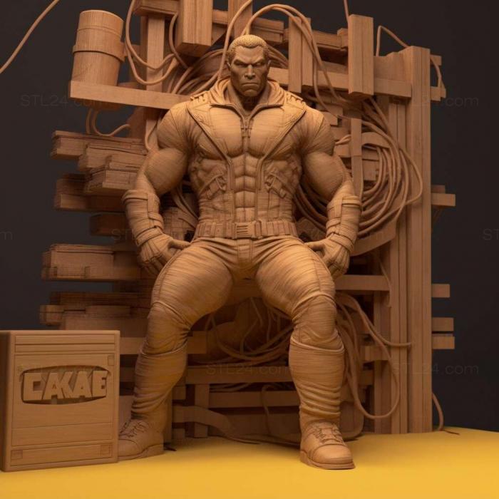 Characters (st Luke Cage also known as Power Ma 3, HERO_1159) 3D models for cnc