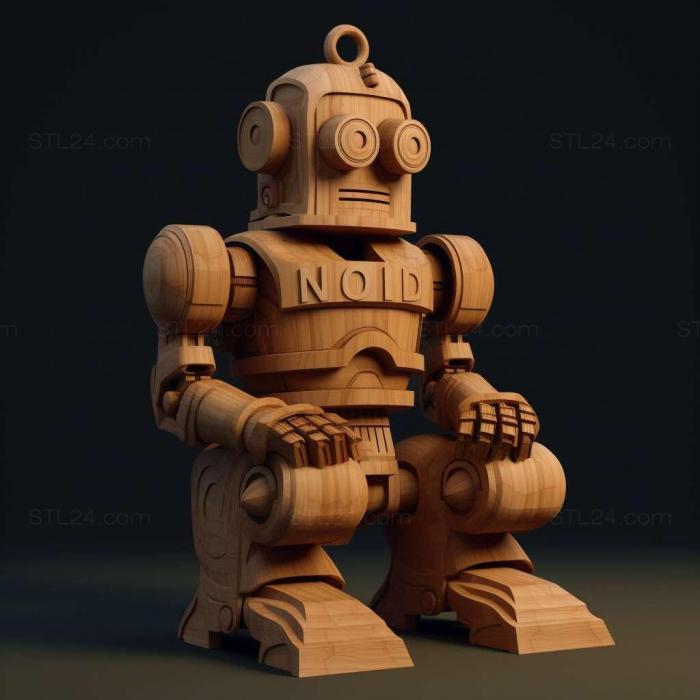 st robot 3d model 1