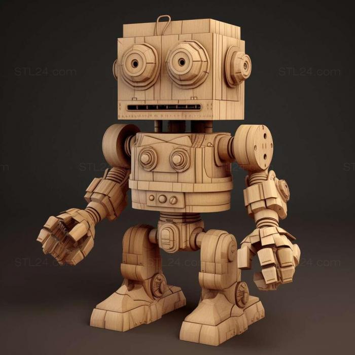 st robot 3d model 2