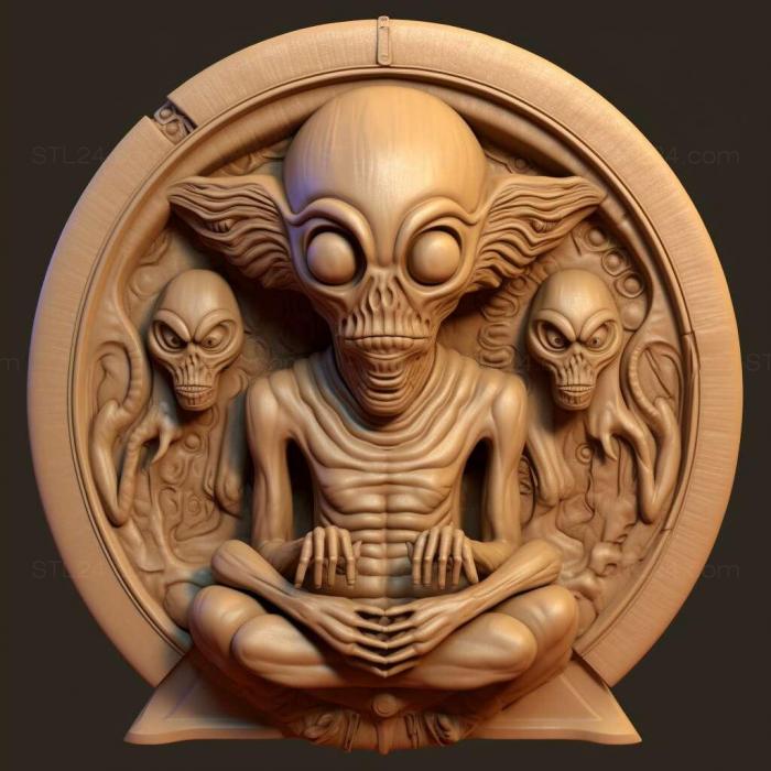 Characters (st Alien Alien Bolaji Badeggio and Tom uff Jr 4, HERO_2204) 3D models for cnc