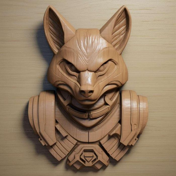 Characters (st Fox McCloud from Star Fox 4, HERO_3092) 3D models for cnc