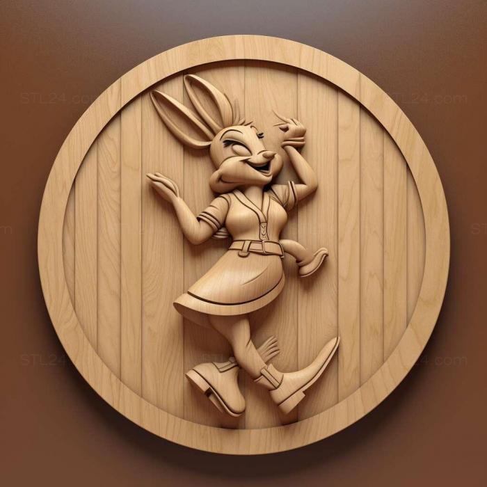 Characters (st Lola Bunny ooney Tunes 3, HERO_3131) 3D models for cnc
