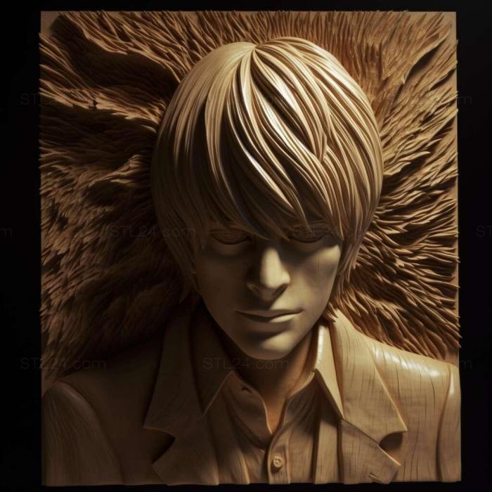 Characters (Light Yagami FROM Death Note 1, HERO_3277) 3D models for cnc