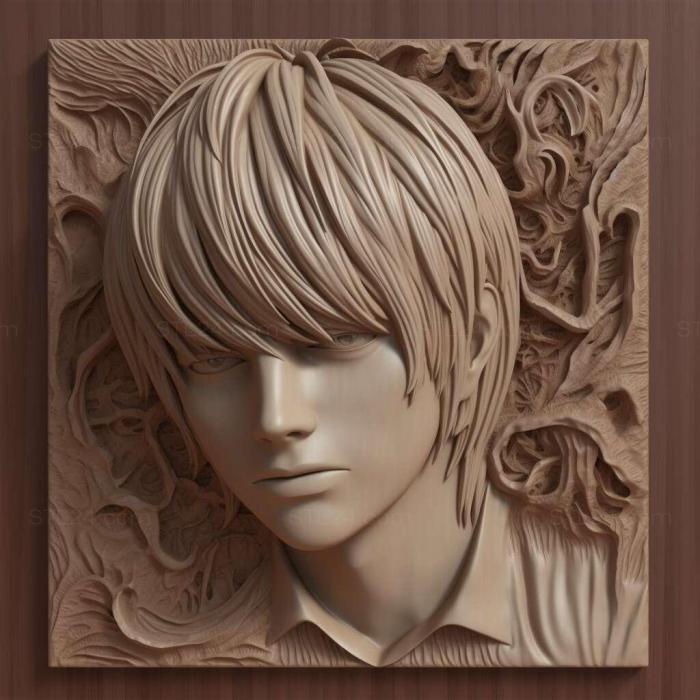Characters (Light Yagami FROM Death Note 2, HERO_3278) 3D models for cnc