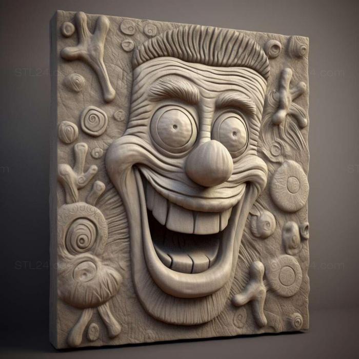 Characters (SpongeBob SquarePants 3, HERO_3351) 3D models for cnc