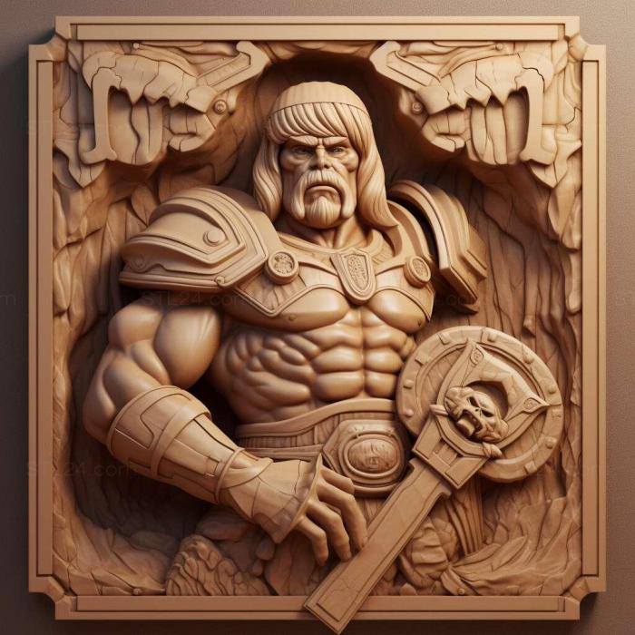 Characters (st HE MAN 80s Tribute 3, HERO_3635) 3D models for cnc