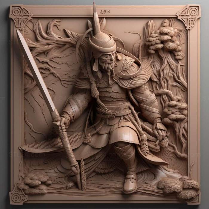 Characters (st samurai 3d model 3, HERO_4131) 3D models for cnc