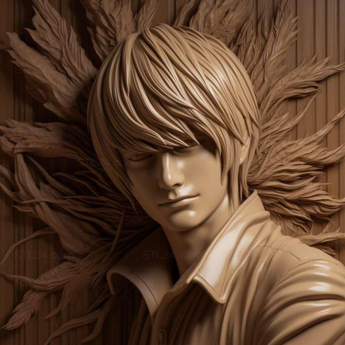 Characters (st Light Yagami FROM Death Note 1, HERO_4357) 3D models for cnc