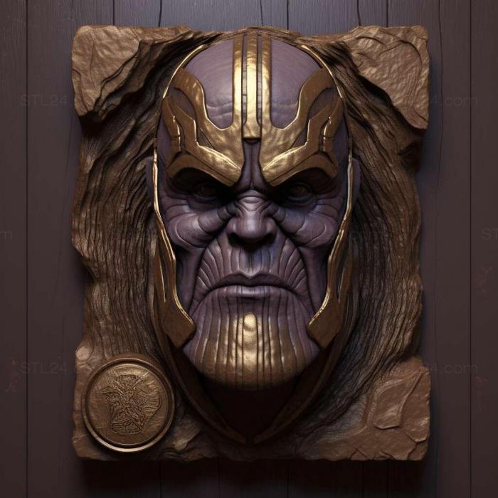Characters (st thanos 3d model 1, HERO_4397) 3D models for cnc