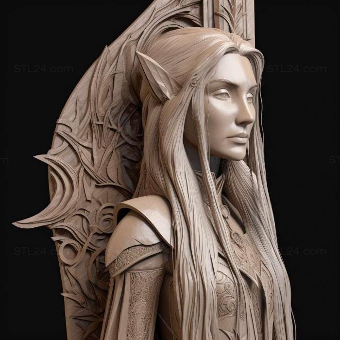 Characters (Middle Earth Shadow of War Blade of Galadriel 4, HERO_576) 3D models for cnc