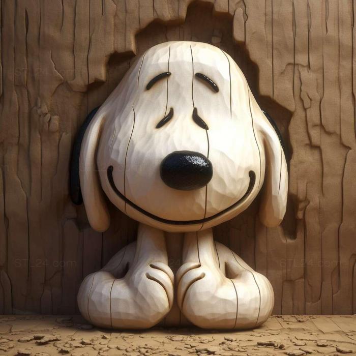 Characters (Snoopy is a character in Peanuts comics 2, HERO_766) 3D models for cnc