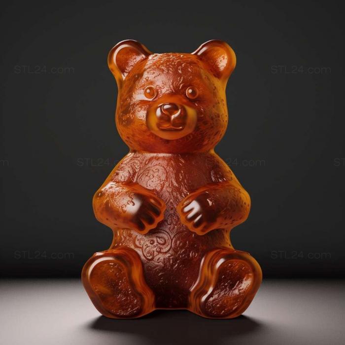 Gummy bear 3d model 2