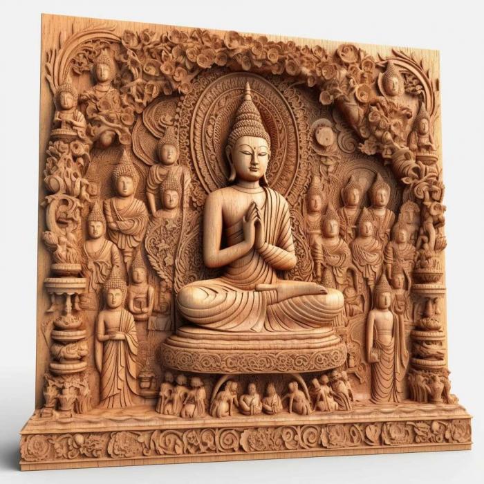 Ideas (Dhammapada Buddhist 2, IDEA_1586) 3D models for cnc