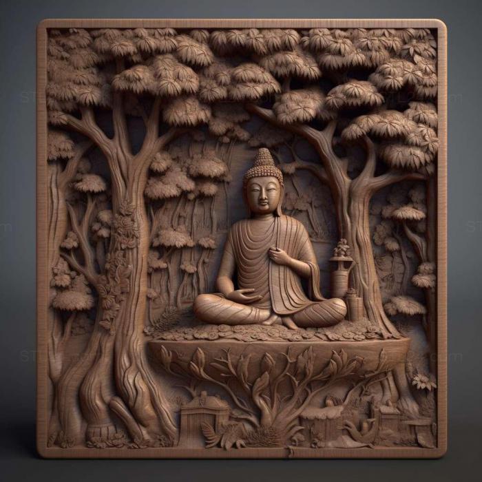 Ideas (Dhammapada Buddhist 4, IDEA_1588) 3D models for cnc