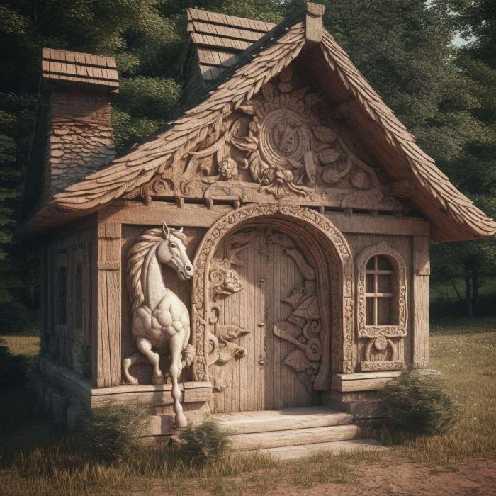 Unicorn House in the garden 1