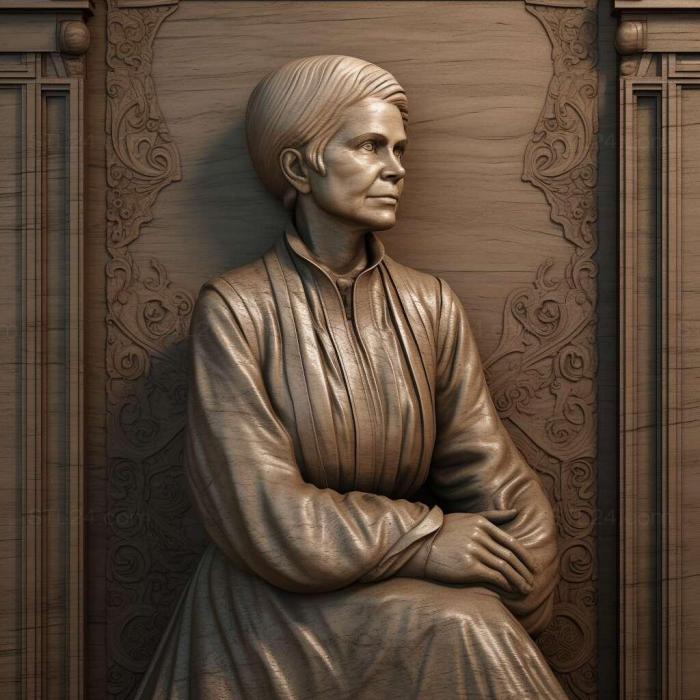 Ideas (Gina Kuncheva Mother of Vasil Levski statue 1, IDEA_19969) 3D models for cnc